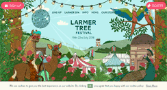 Desktop Screenshot of larmertreefestival.co.uk